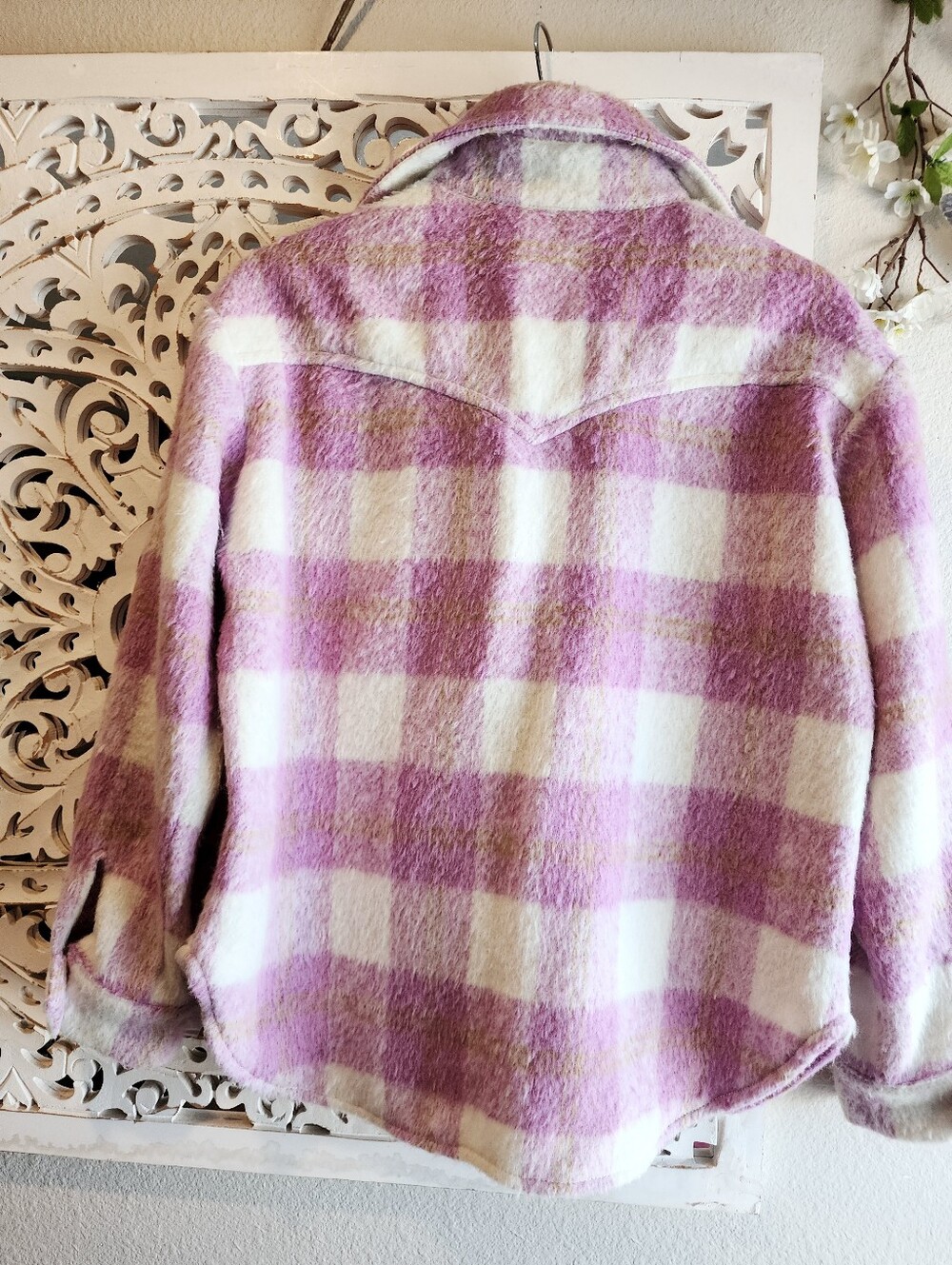 R.G. KANE PLAID PINK FRONT BUTTON LONG SLEEVE SHIRT WOMENS SIZE SMALL - Picture 14 of 15